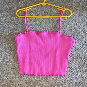 Pink crop top